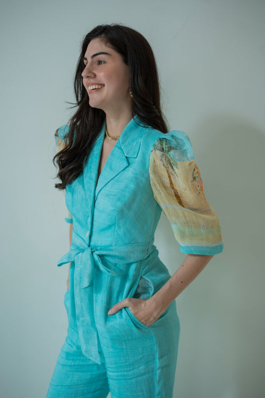 AQUA BEACH JUMPSUIT