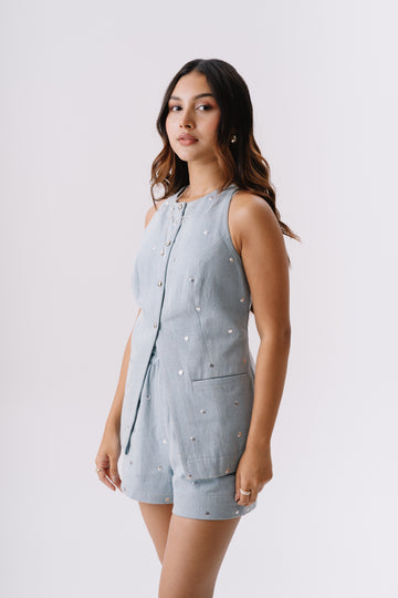 Incut denim set