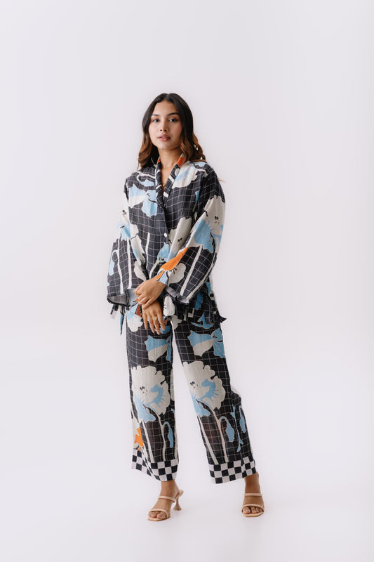 Graphic bloom co-ord set