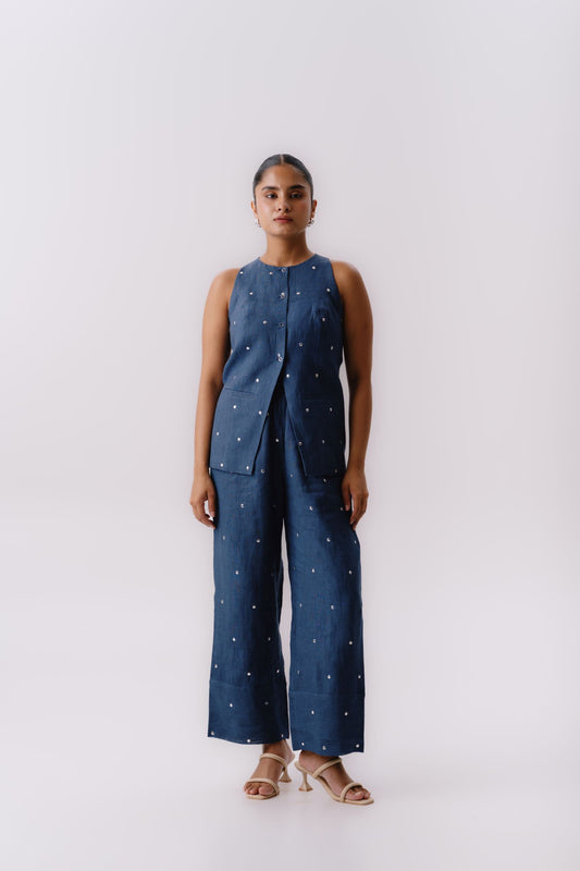 Indigo whisper co-ord set