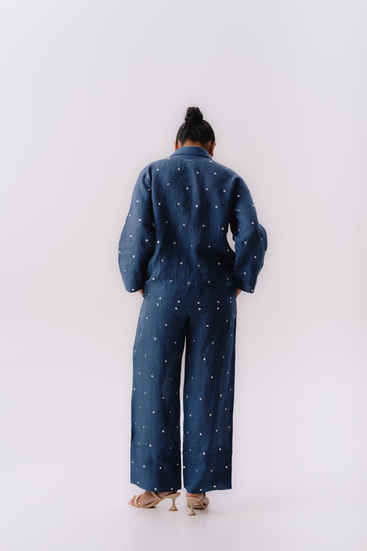 Navy blue pocket ring co-ord set