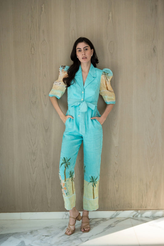 AQUA BEACH JUMPSUIT
