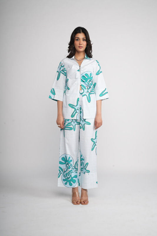 Cotton line art co-ord set